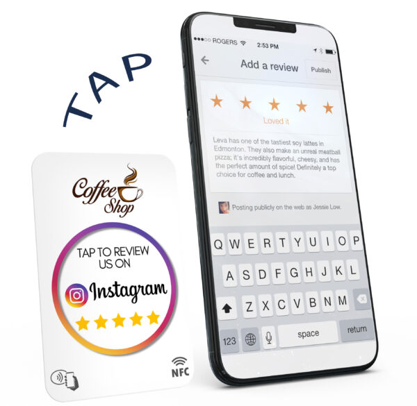 Instagram Follow Like and Review Card Contactless NFC - Image 3